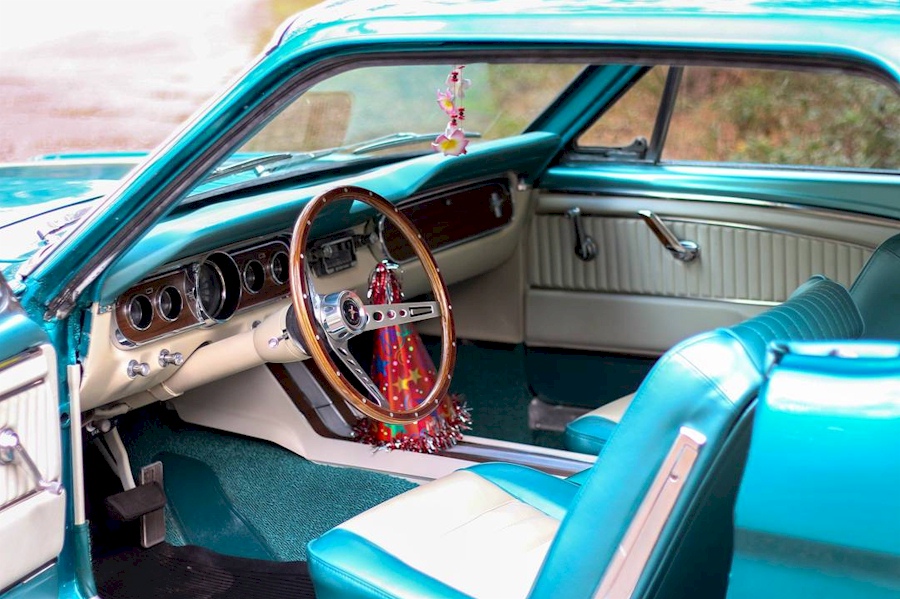 Twilight Turquoise 1965 Mustang