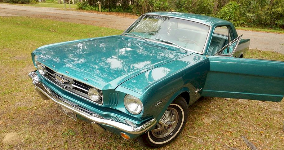 Twilight Turquoise 1965 Mustang