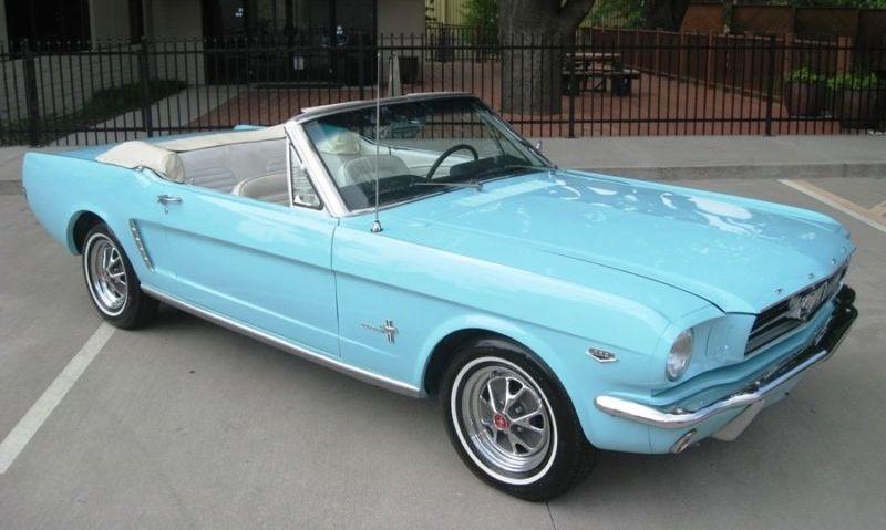 Tropical Turquoise 1965 Mustang Convertible