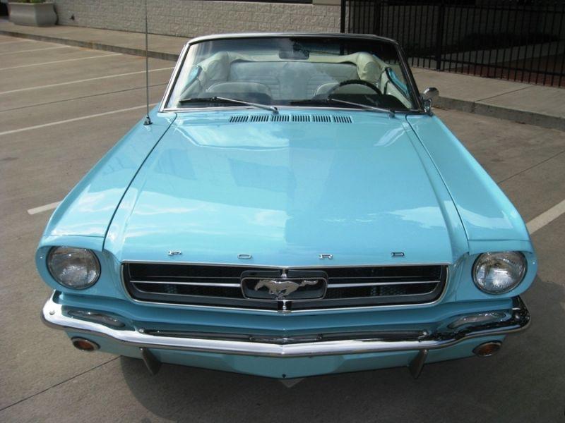 Tropical Turquoise 1965 Mustang Convertible