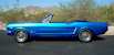 Blue 65 Mustang Convertible