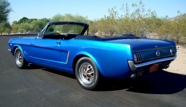 Blue 1965 Mustang Convertible