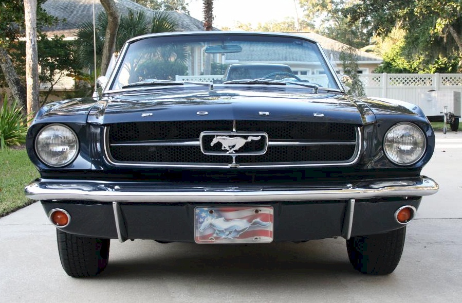 Caspian Blue 1965 Mustang Convertible