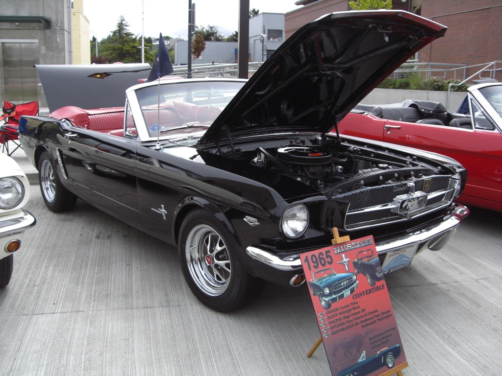 Raven Black 1965 Mustang Convertible