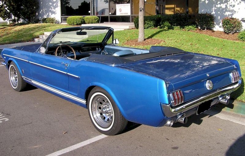 Blue 1966 Mustang Convertible