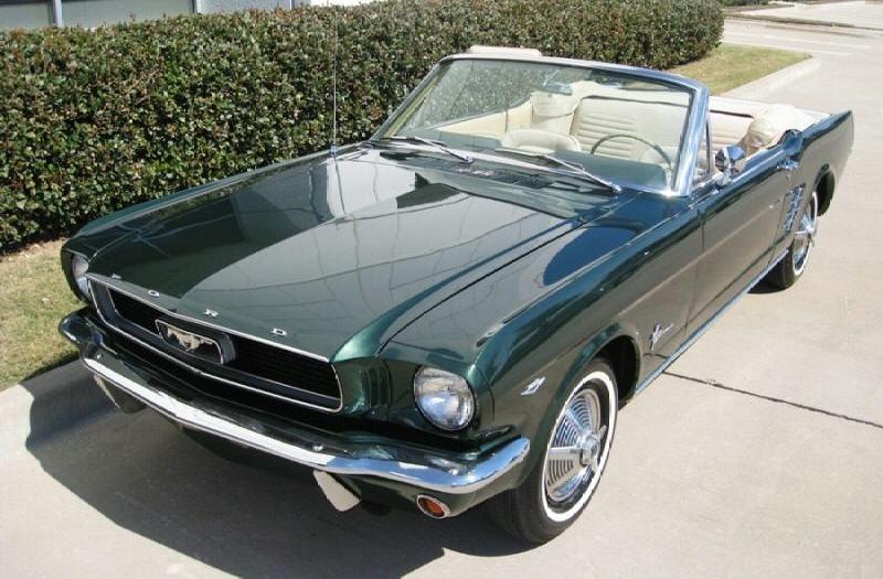 Ivy Green 1966 Mustang Convertible