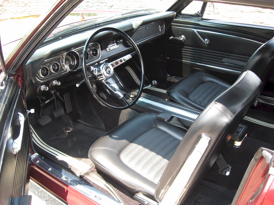 Black Vinyl Interior 1966 Mustang Hardtop