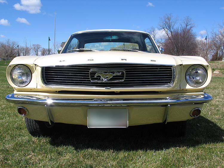 Springtime Yellow 1966 Mustang Hardtop