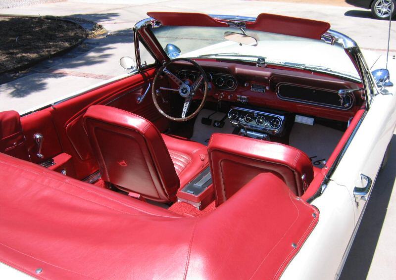 Red Interior 1966 Mustang GT Convertible