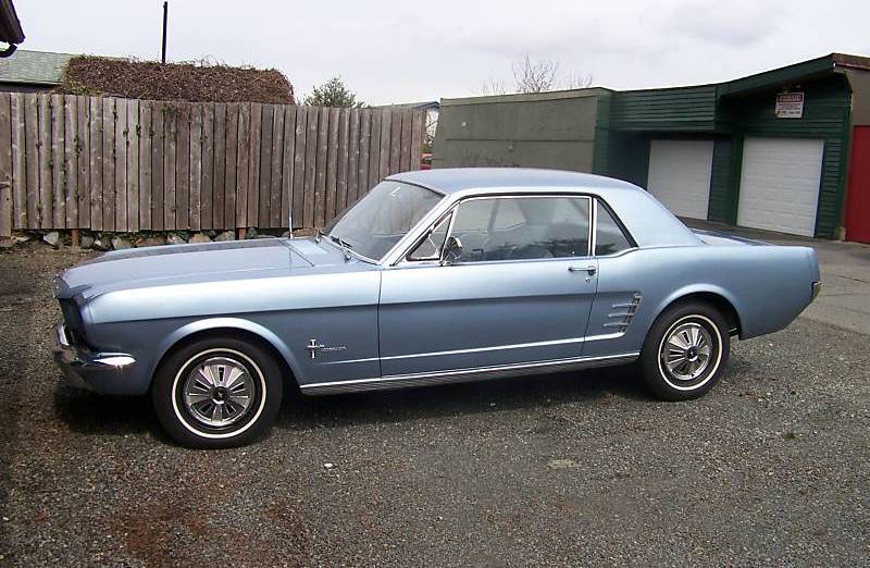 Silver Blue 1966 Mustang Hardtop