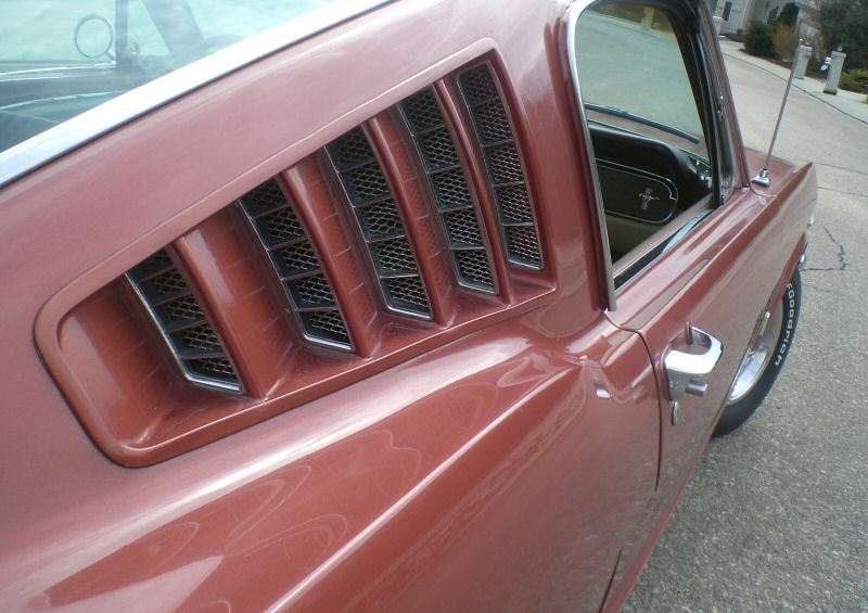 Mustang Rear Quarter Window Louvers