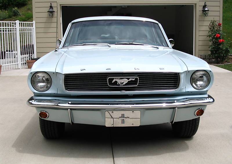 Arcadian Blue 1966 Mustang Hardtop