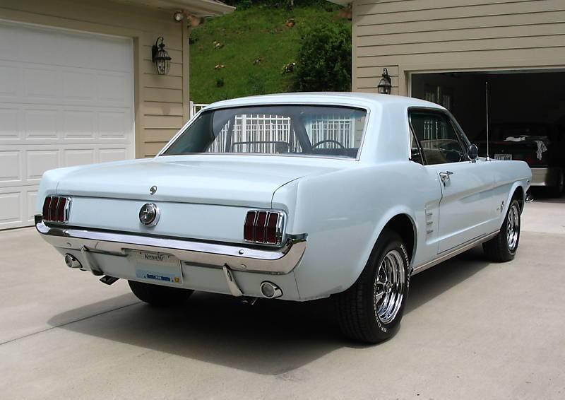 Arcadian Blue 1966 Mustang Hardtop