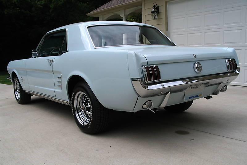 Arcadian Blue 1966 Mustang Hardtop