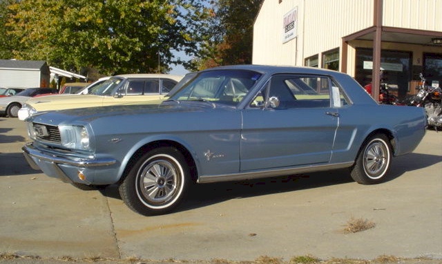 Silver Blue 1966 Mustang