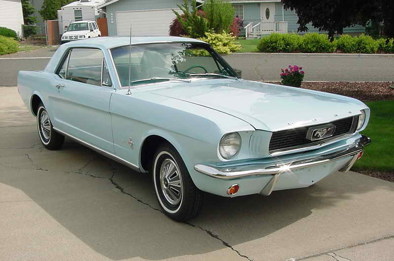 Arcadian Blue 1966 Mustang Hardtop