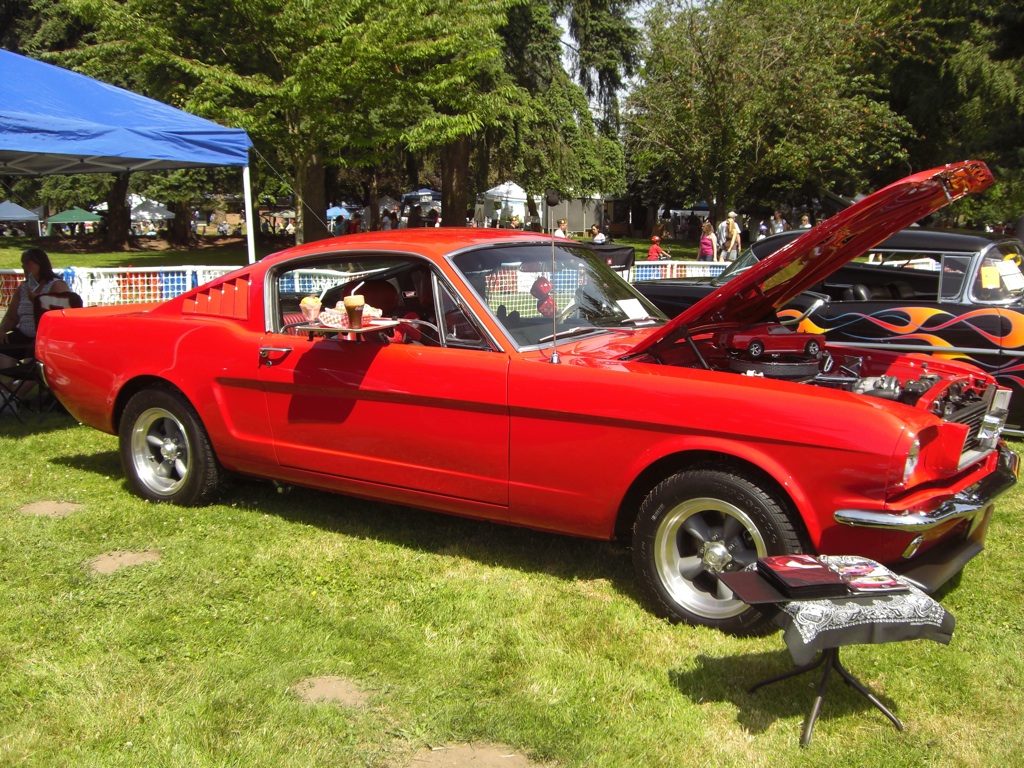 Red 1966 Mustang Fastback