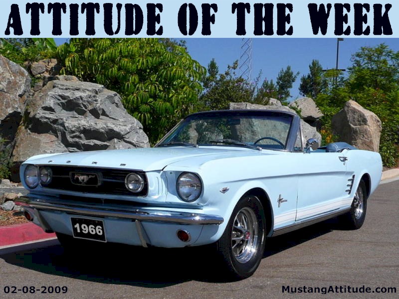 Arcadian Blue 1966 Mustang Convertible