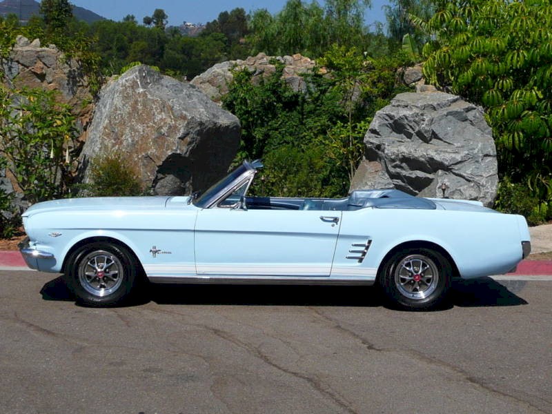 Arcadian Blue 1966 Mustang Convertible
