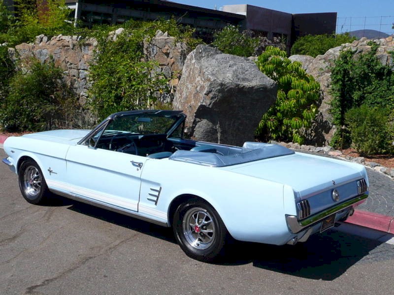 Arcadian Blue 1966 Mustang Convertible