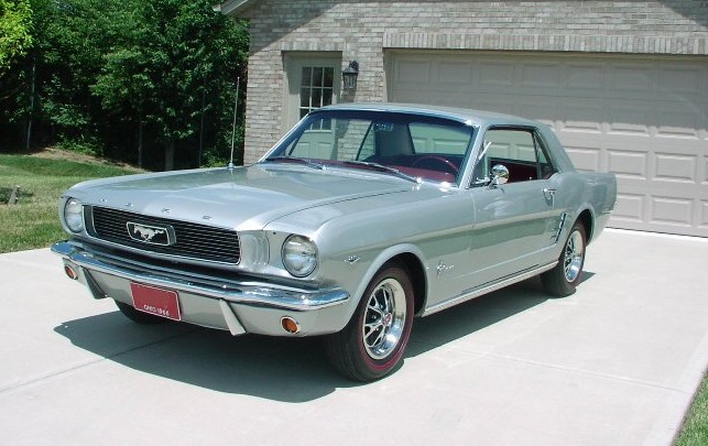 Silver Frost 1966 Mustang Hardtop