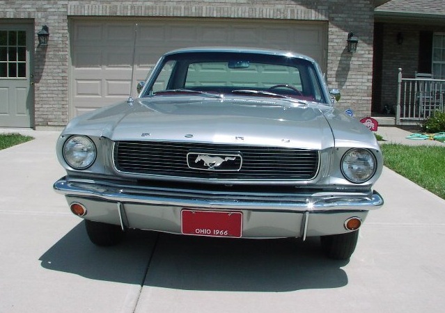 Silver Frost 1966 Mustang Hardtop