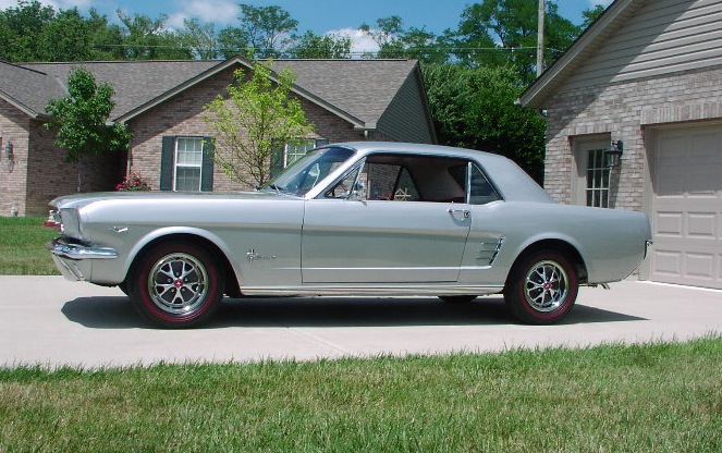 Silver Frost 1966 Mustang Hardtop