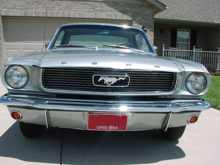 Silver Frost 1966 Mustang Hardtop