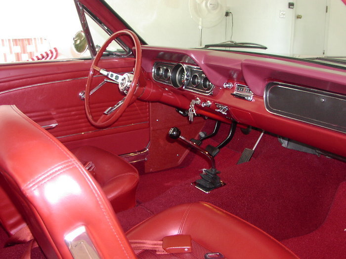 Red Interior 1966 Mustang Hardtop