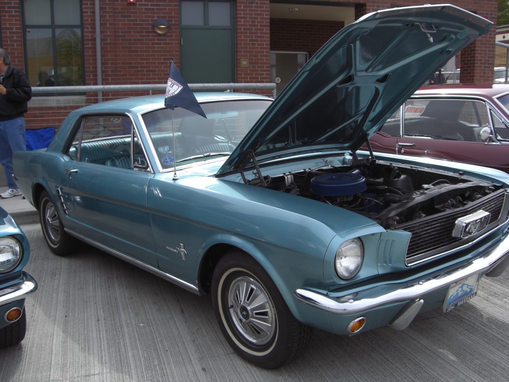 Tahoe Turquoise 1966 Mustang Hardtop