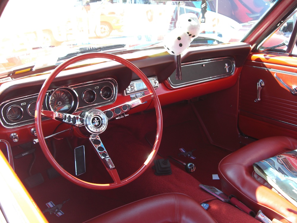 Red Interior 1966 Mustang hardtop