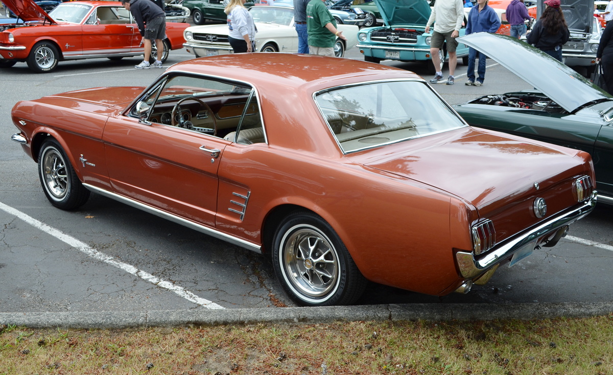 Emberglo orange 1966 Mustang hardtop