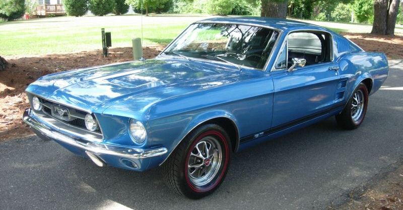 Acapulco Blue 1967 Mustang