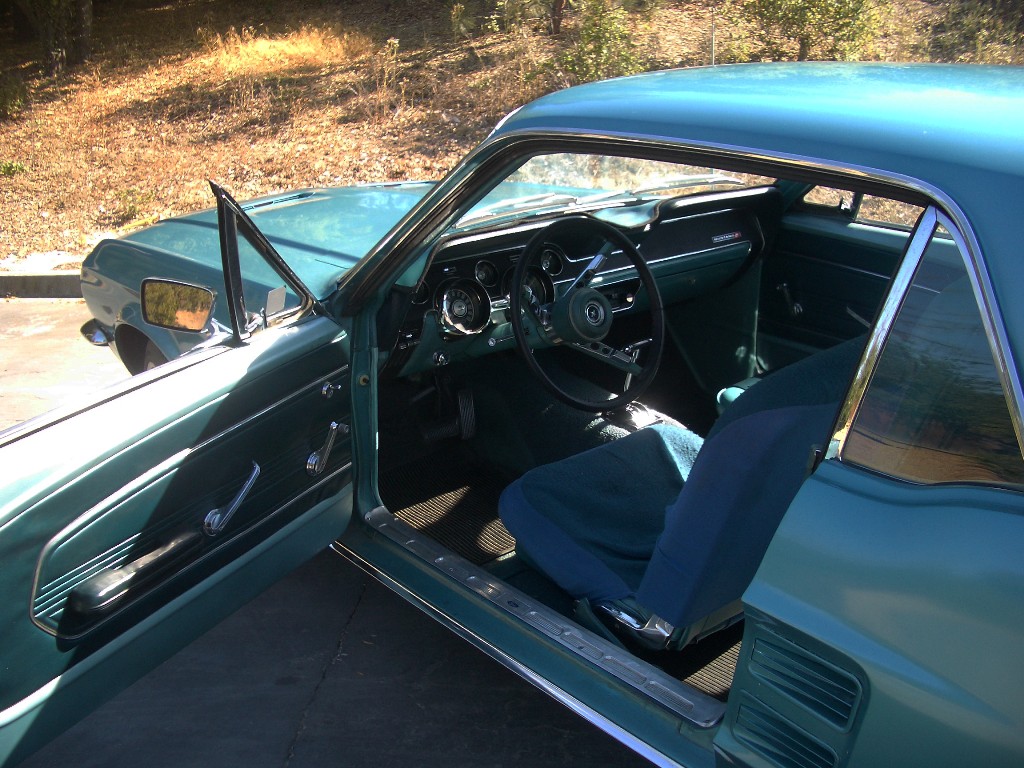 Blue Interior 1967 Mustang Hardtop