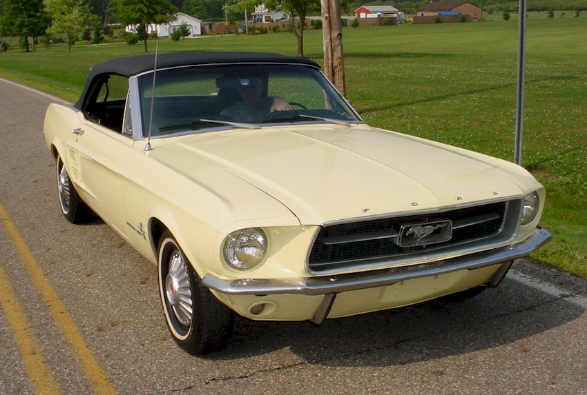 Springtime Yellow 1967 Mustang