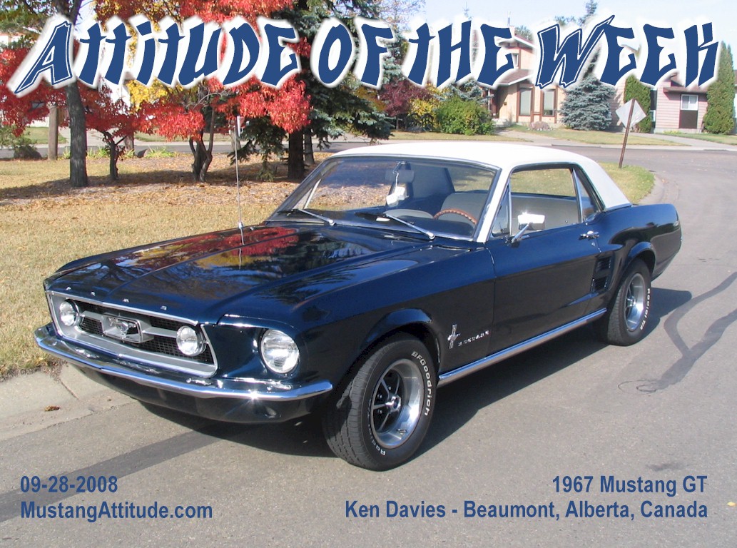 Nightmist Blue 1967 Mustang GT Hardtop