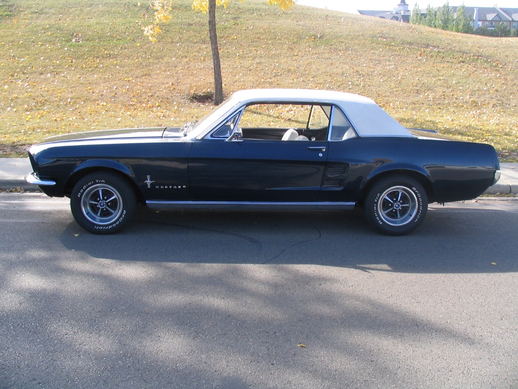 Nightmist Blue 1967 Mustang GT Hardtop