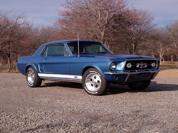 Acapulco Blue 1967 Mustang Hardtop