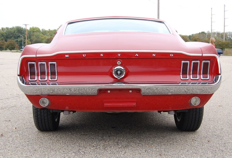 Candy Apple Red Mustang Fastback