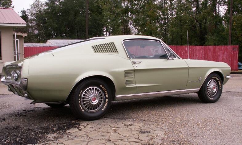 Lime Gold 1967 Mustang Fastback