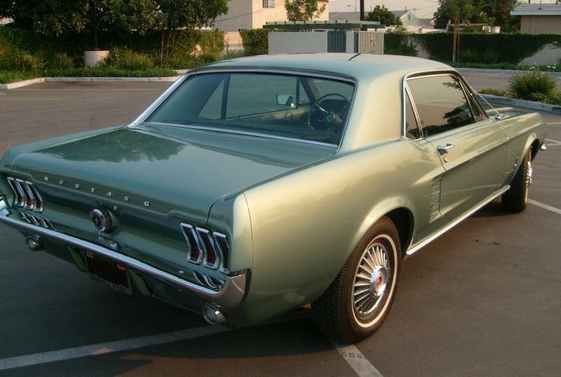 Lime Gold 1967 Mustang Hardtop