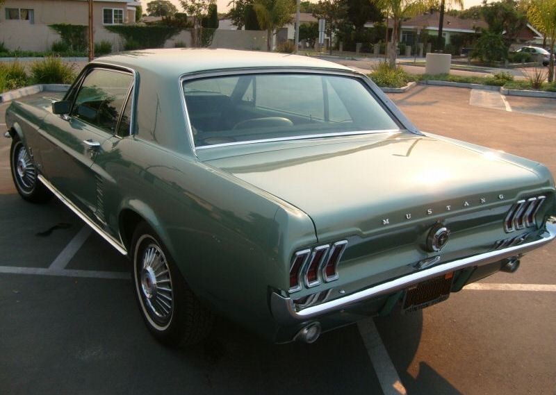 Lime Gold 1967 Mustang Hardtop