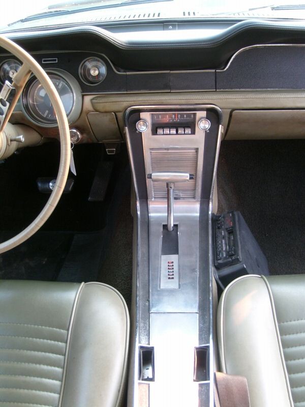 2 of 3 dash view 1967 Mustang Hardtop