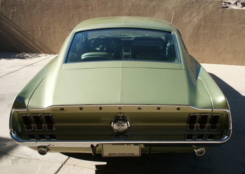 Lime Gold 1967 Mustang Fastback