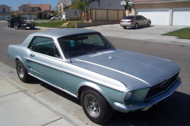 Brittany Blue 1967 Mustang Hardtop
