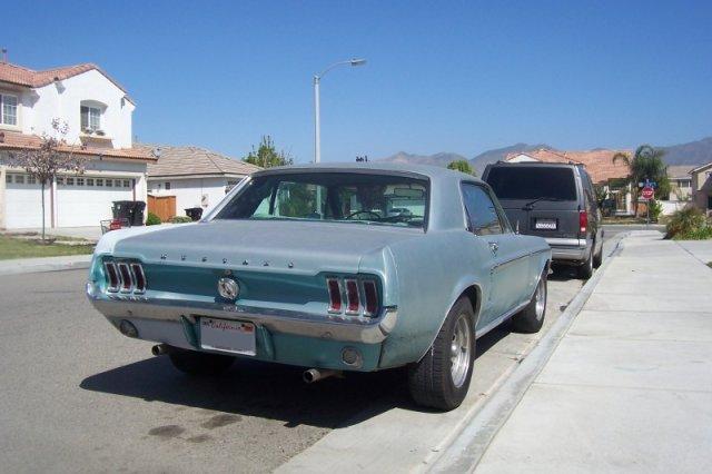 Brittany Blue 1967 Mustang Hardtop