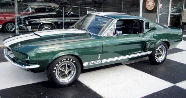 Dark Moss Green 67 Shelby GT-500