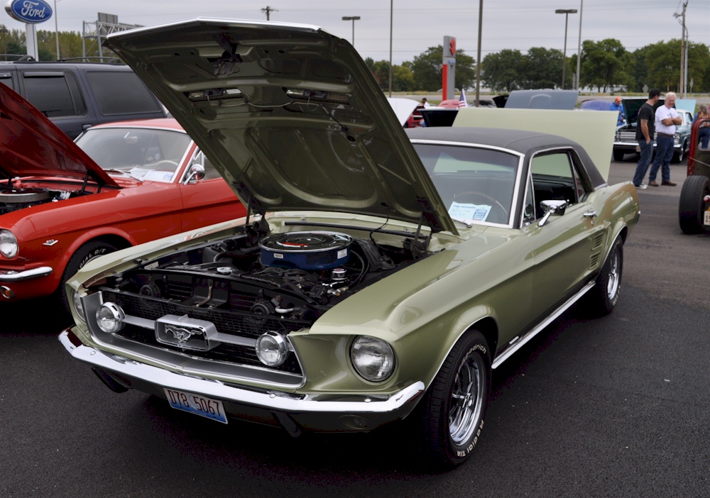 Lime Gold 67 Mustang GT