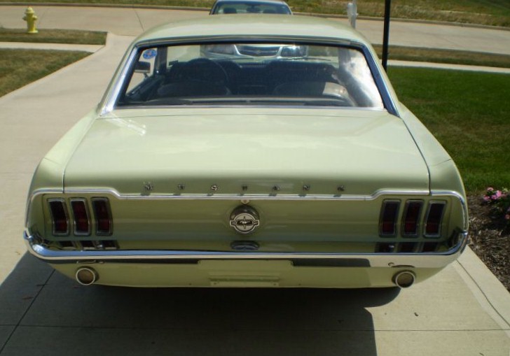 Seafoam Green 1968 Mustang