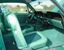 Two Tone Aqua Interior 68 Mustang Fastback